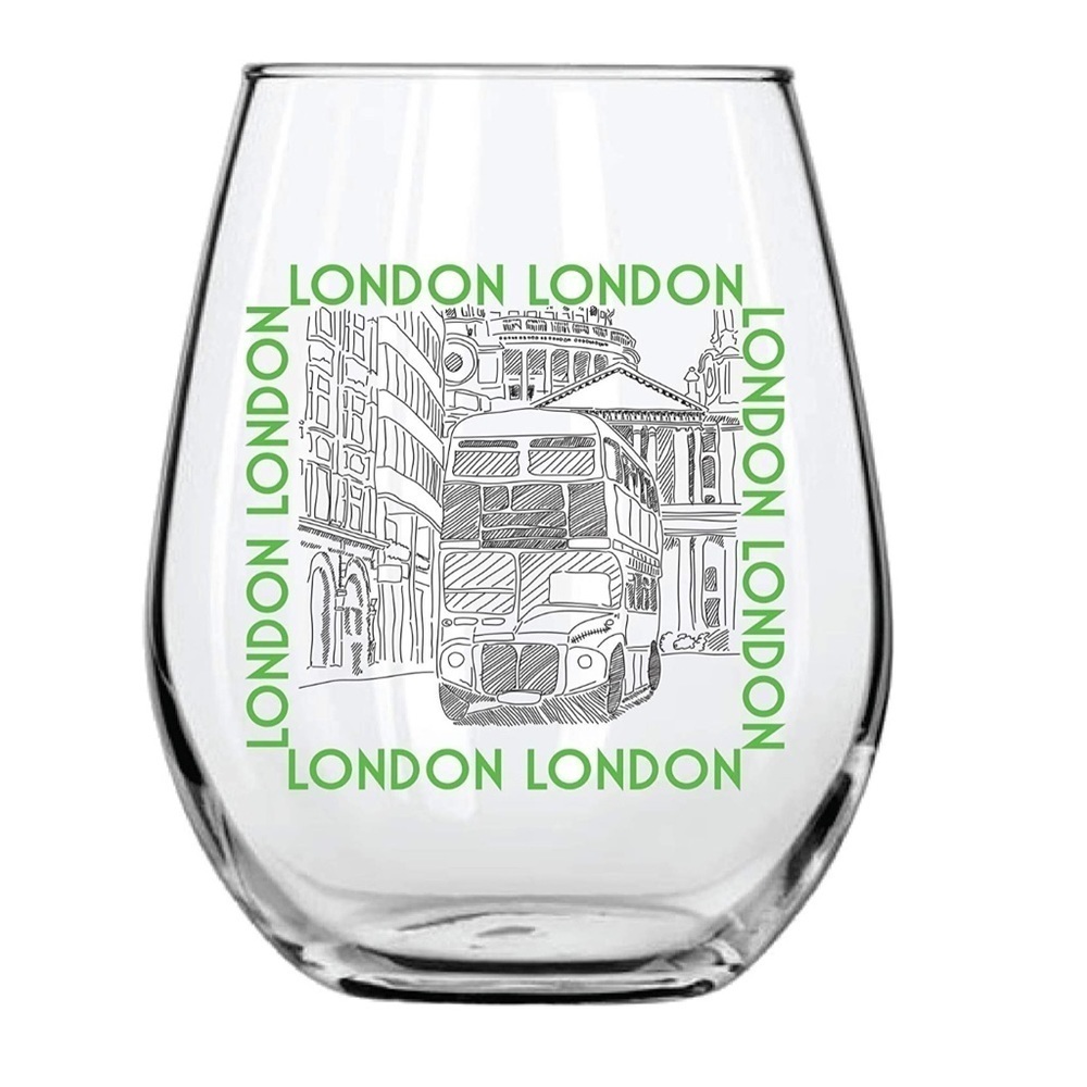 Circleware Voyagers Stemless Wine Glasses, Set of 4 Drinking Glassware  18.9 Oz - Picture 5 of 16